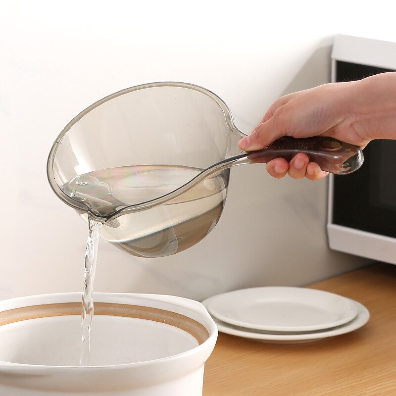 Anti-Slip Mode Creatieve Plastic Transparante Water Scoop Keuken Gereedschap Duurzaam Huishouden Keuken Gadgets Levert