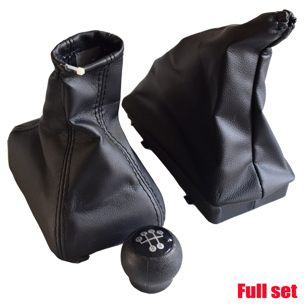 Pomo de cambio de marchas de 5 velocidades para coche, cubierta de arranque de polaina completa, freno de mano, funda a prueba de polvo para OPEL CORSA C (01-06) TIGRA B (04-12) COMBO C: Negro