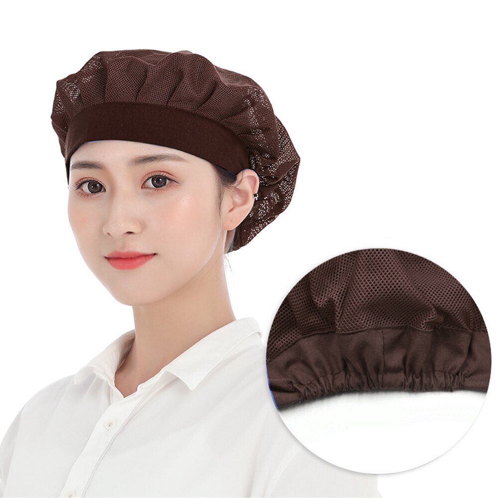 Chef Waiter Hat Elastic Mesh Caps Restaurant Kitchen Uniform Chef Cooking Hat Catering Food Service Workshop Caps Gorro Cocinero
