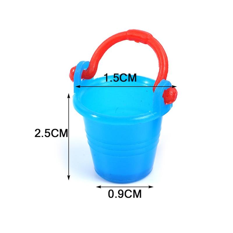 Dongzhur 1:12 Doll House 5 Sets Of Bucket Mini Furniture Simulation Toy Toy Toy Doll Model Accessories Furniture Accessorie H1E5