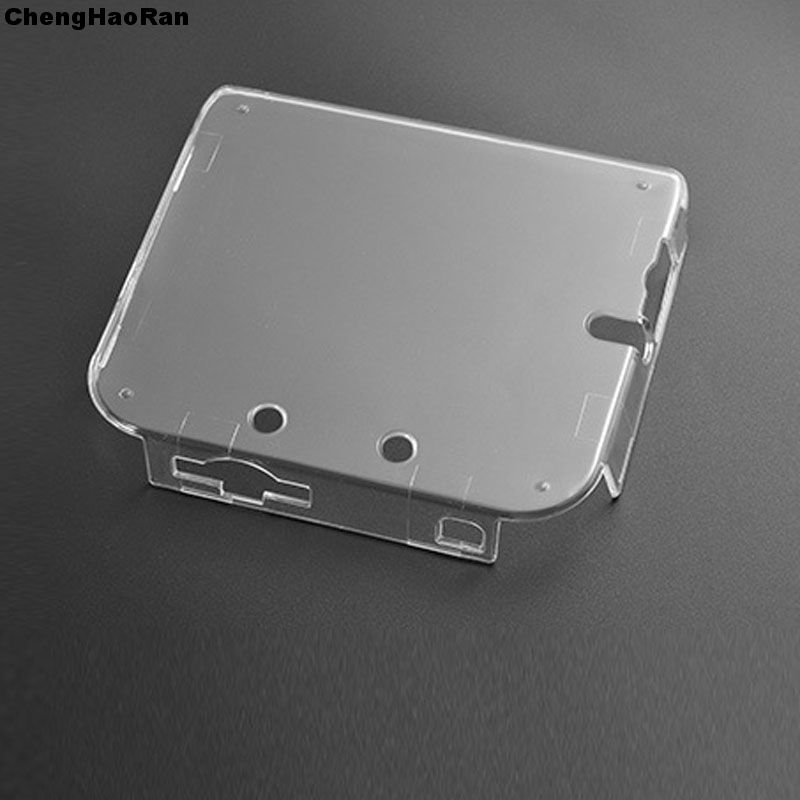 Étui de protection en cristal transparent, coque rigide pour 2DS + film anti-poussière pour Nintendo 2DS, protecteur d'écran, 1 pièce