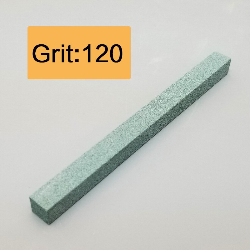 white corundum square strip sharpening stone sharpener fixed angle sharpener for whetstone knife sharpner kitchen tools: 120 grit