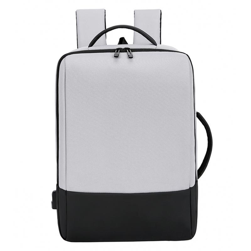 Rugzak voor mannen nylon rugzak zakelijke rugzak schooltas voor tienerjongens mochila mannelijke knapzak schoudertas: Grijs