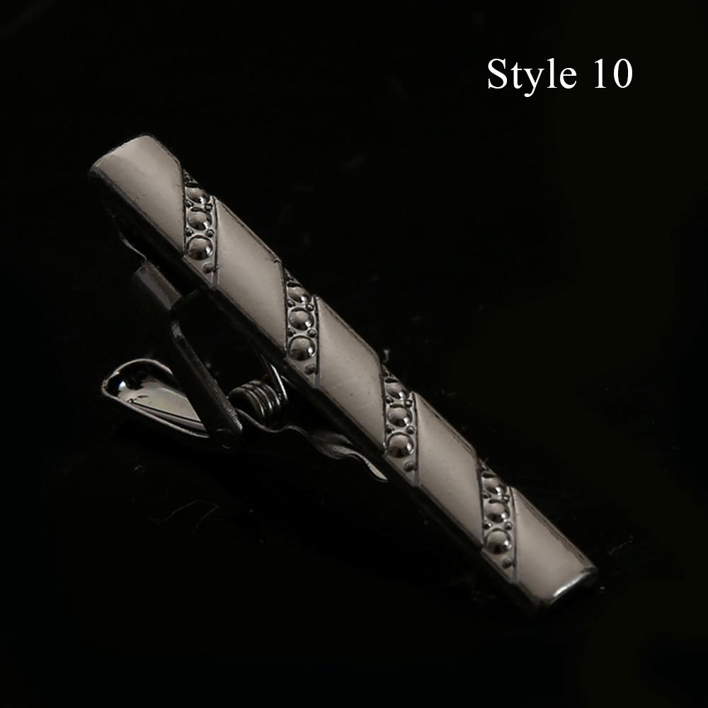 Clips de alfiler de corbata clásicos para hombres, Clip de corbata de simplicidad de negocios, joyería de , barra de corbata de boda exquisita, Color plateado y dorado: YELLOW