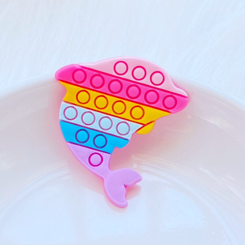 Cola de pez linda, unicornio, Delfín, arcoíris, serie PVC Flexible, pegamento plano, bricolaje, álbum de recortes, adorno para teléfono, artesanía, decoración, , 20 piezas: A