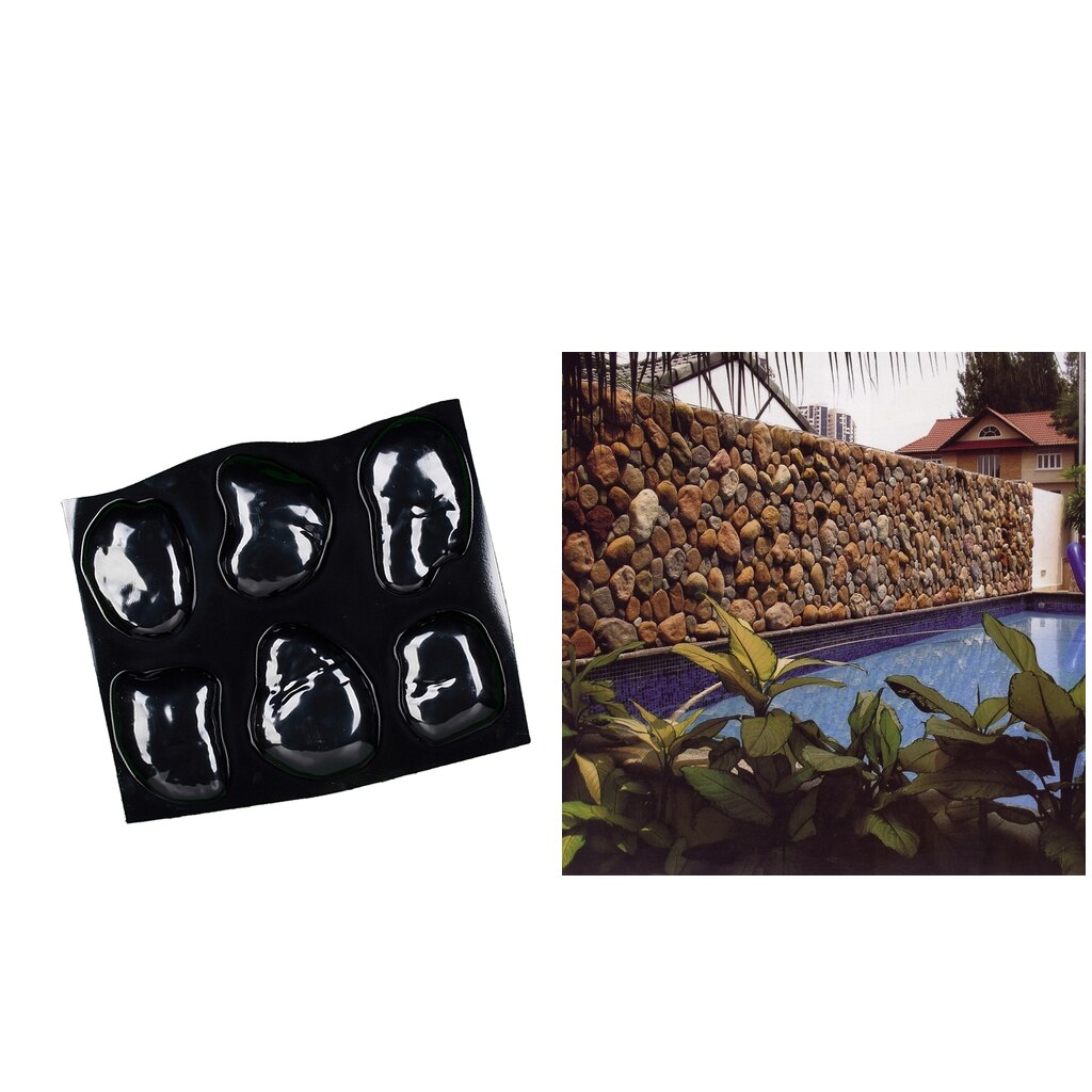 Decorative Step Stones Mold Pebbles Concrete Mould Garden Decor DIY Toy