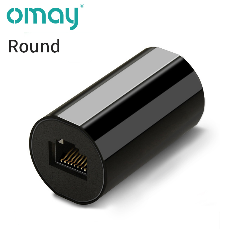 1 To 2 RJ45 Coupler Connector Cat6 LAN Ethernet Adapter Plug Network Extender Extension Cable for Female to Female: 3pcs / Round