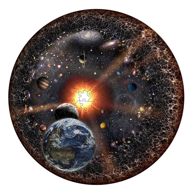 Puzzle en bois de terre de grande taille A3, irrégulier, Animal, Unique, pour adultes et enfants, 300 pièces: kaki foncé