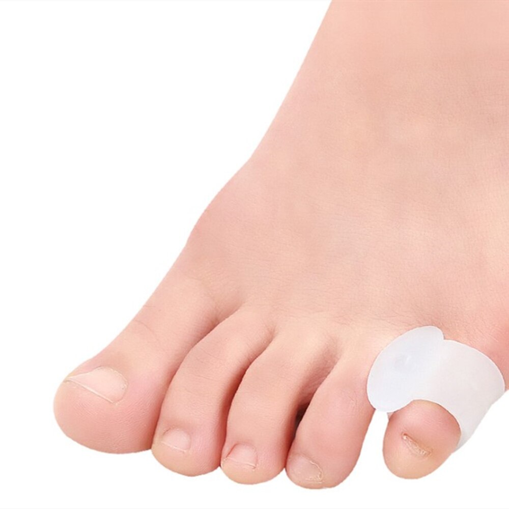 1Pair Ring Tail Finger Toe Separator Silicone Gel Bunion Hallux Valgus Overlapped Pain Relief Finger Toe Corrector Foot Care Too