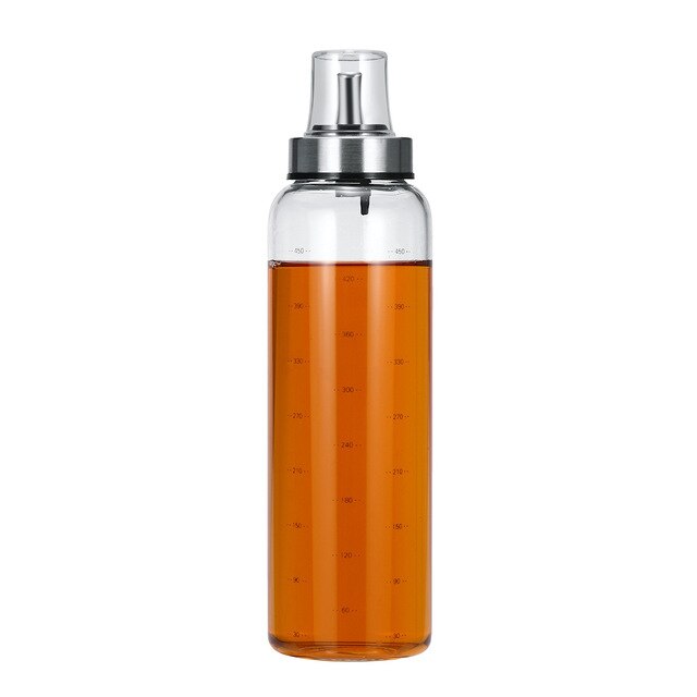 Koken Kruiden Fles Olie Saus Fles Dispenser Platic/Glas Met Schaal Opslag Flessen Voor Olie Azijn Keuken Accessoires: 5200ml  Straight