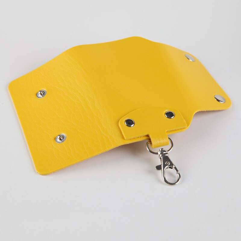 Porte-clefs de voiture unisexe porte-clefs en cuir synthétique polyuréthane porte-clés porte-clés pour femmes hommes organisateur voiture porte-clés femme de ménage couvre sac