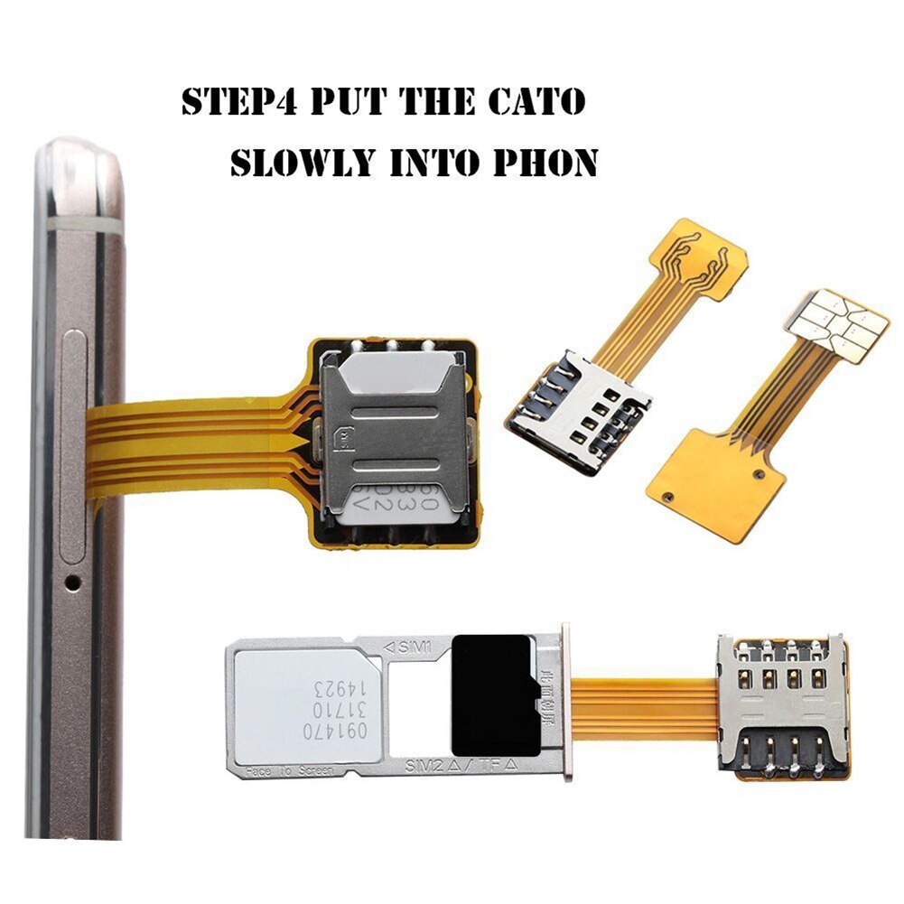 Adaptador de tarjeta SIM Dual doble para teléfono móvil, adaptador Micro SD para Android extensor 2 Nano, para Xiaomi Redmi y Samsung