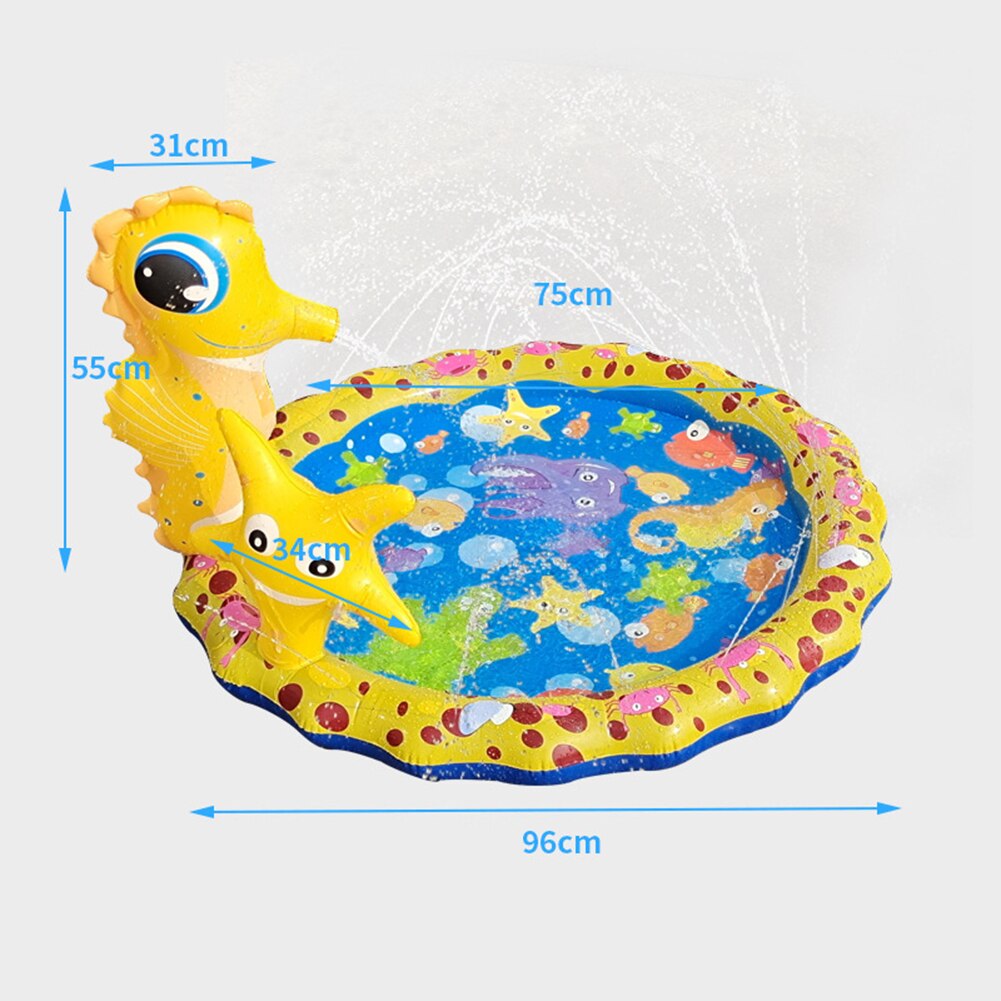 170/140/100cm Kids Inflatable Water spray pad Round Water Splash Play Pool Playing Sprinkler Mat Yard Outdoor Fun Swimming Pools: 96cm