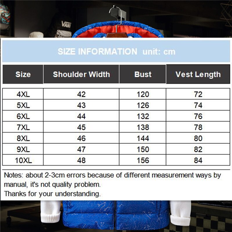 Vest herre ærmeløs jakke vest sort blå hættetrøjer vinter stor størrelse 7xl 8xl 9xl 10xl tyk mand vindjakke homme varm frakke