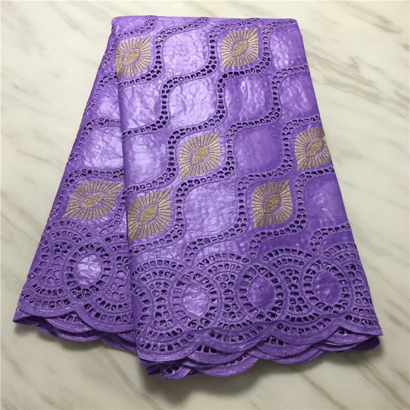 coton bassin sec riche brode broderie guinée brocart tissu 5 Yards par pièces africain bazin riche tissus