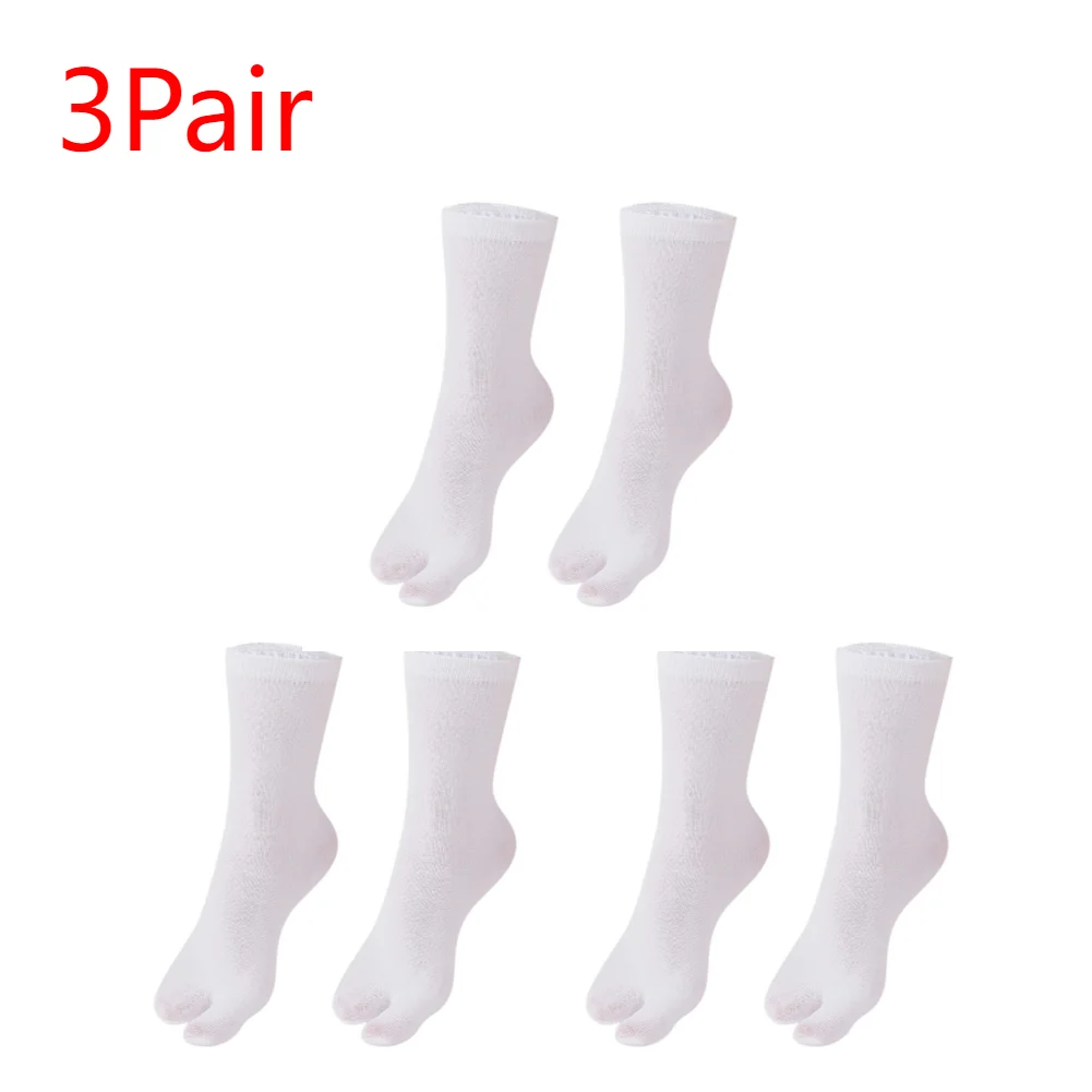 1-5PCS Women/Men Unisex Japanese Kimono Flip Flop Sandal Split Two Toes Sock Tabi Geta Cotton Socks: Yellow