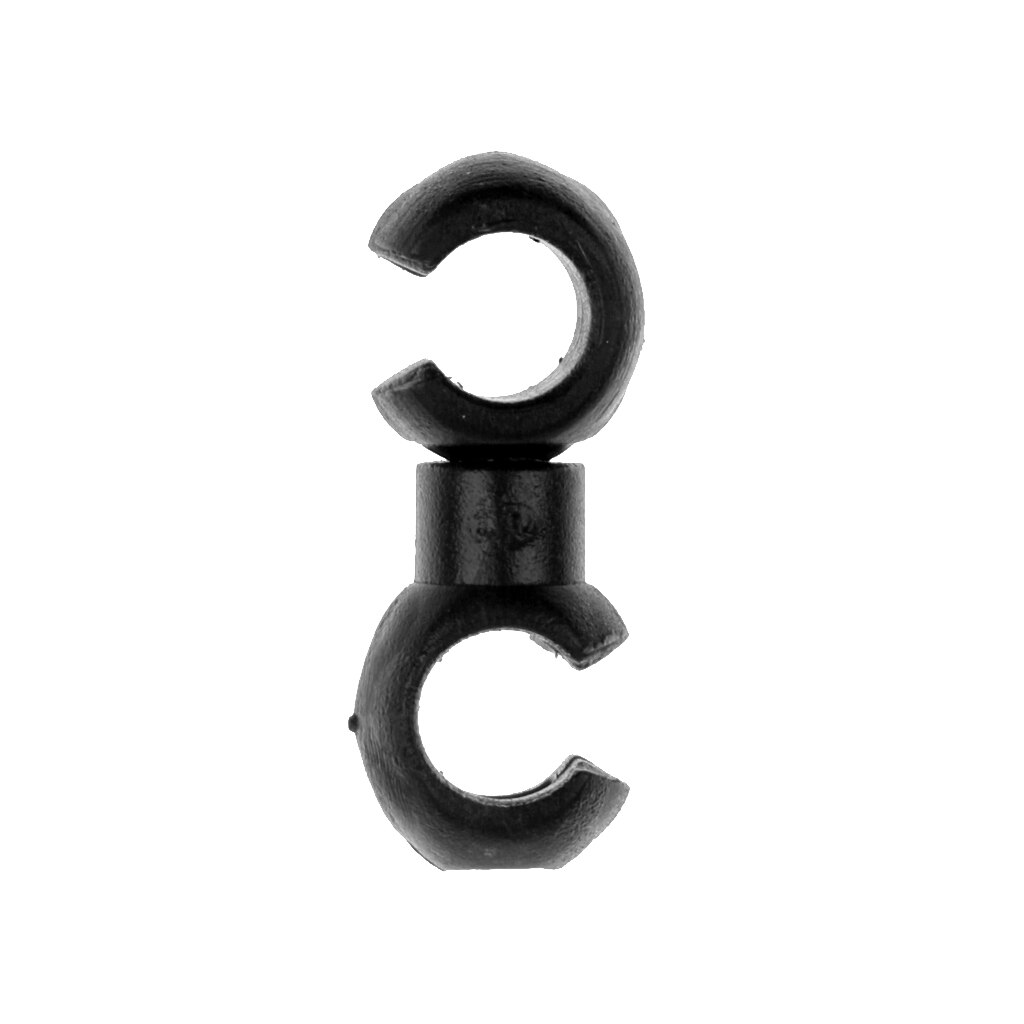 20Pcs Plastic Rotating Bike Bicycle Cycling Cable Cross S-Hook - Black / Red for MTB Bike Road Mountain Bicycle