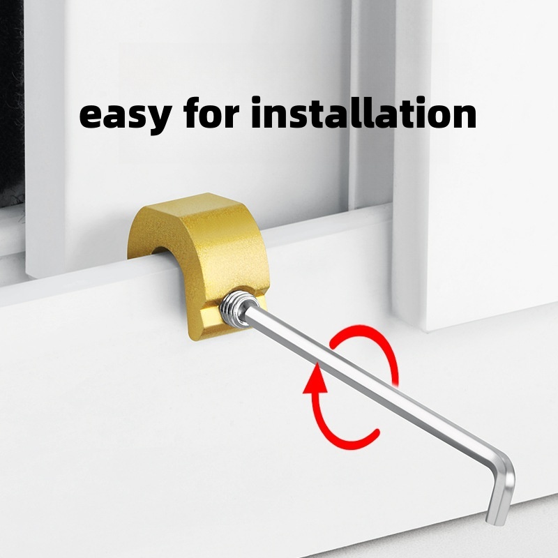 Window Lock Stopper Sliding Window Limiter Aluminum Alloy Safety Lock Child Protection Door Anti-theft Lock for Home Hardware
