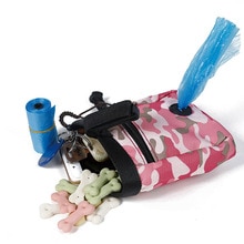 Grønn/rosa kjæledyr hund valp veske gå mat godbit snack bag smidighet agn treningslommer midje oppbevaring hold mat container bag