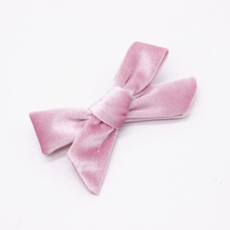 Haaraccessoires Kids Fluwelen Haarelastiekjes Voor Meisjes Solid Knoop Haarspeldjes Baby Mini Haarspelden Handgemaakte Haarspeldjes Hoofddeksels: 7