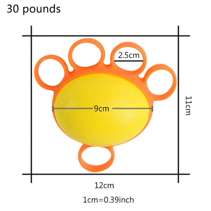 448D Fitness Hand Expander Grip Ball Strengthen Exerciser Train-er Decompression Strength Ball Egg-shaped Grip Fitness Ball