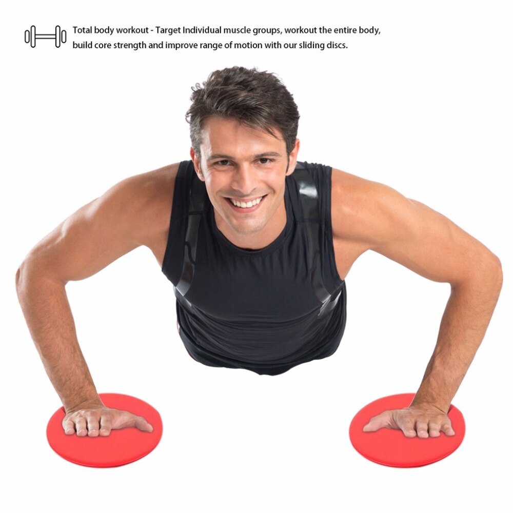 A Pair Crossfit Gliding Discs Glide Core Sliders Sliding Disc Fitness Exercise Gym Slider Training Workout Abdominal Slimming