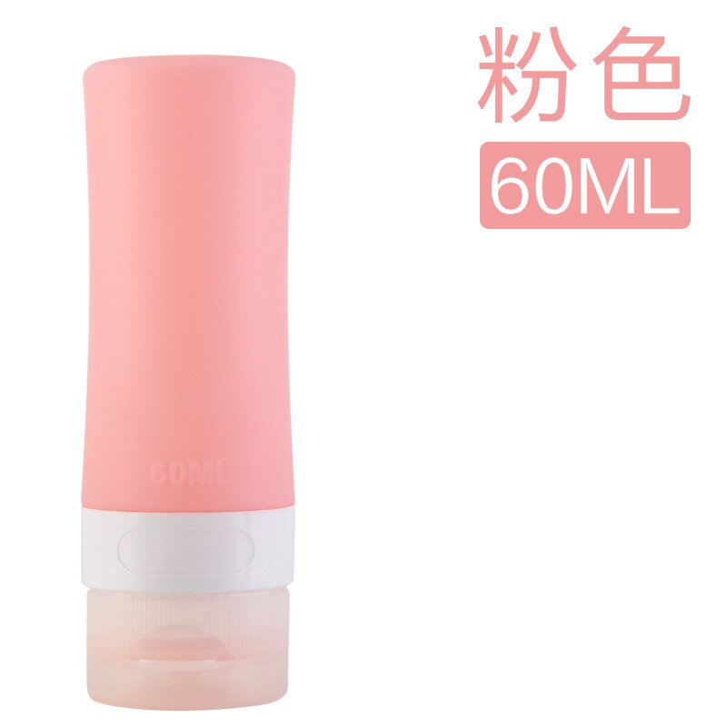 38ml/60mm/80ml silikonista täytettävää pulloa matka-liiketoiminta kunto kannettava säilytyspullo silikoni voide shampoo säilytyspullo