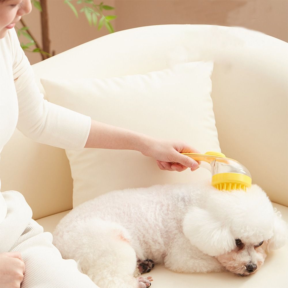 Brosse de Bain pour Animaux - Manche Long Douche Peigne - Brosse de Toilettage Chat Chien - Brosses de Nettoyage