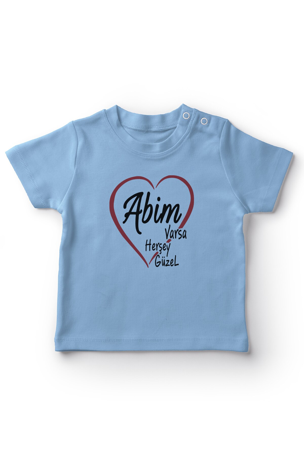 Angemiel Baby Abim If Everything Beautiful Baby Boy T-Shirt Blue