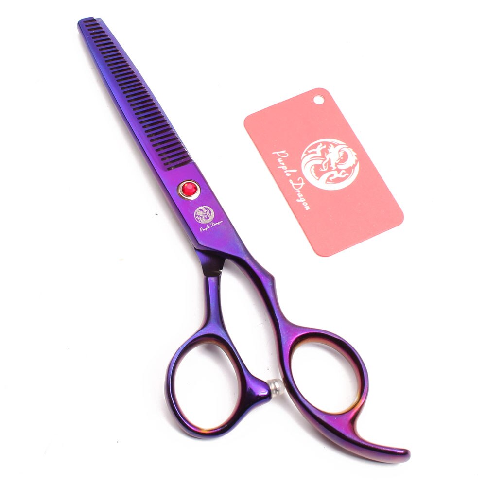 Purple Dragon – ciseaux de toilettage pour animaux de compagnie, 7 &quot;JP, ciseaux droits en acier inoxydable, ciseaux amincissants, incurvés, pour chiens, ensemble Z3003