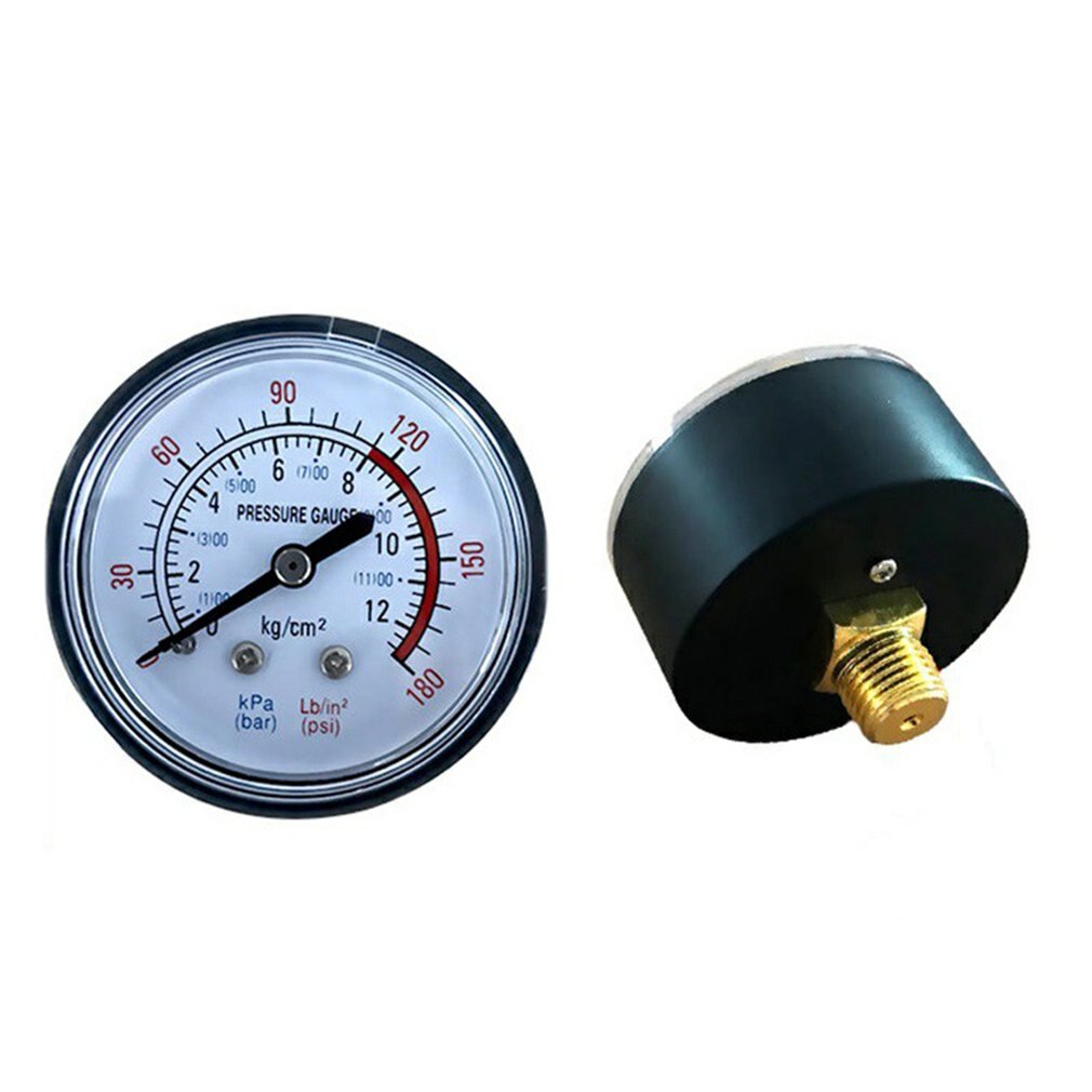 Vacuum Manometer Mini Dial Portable Dual Scale Dial Gauge 1/4" 0-180psi Vacuum Pressure Meter 2" Dial Digital Display Gauge
