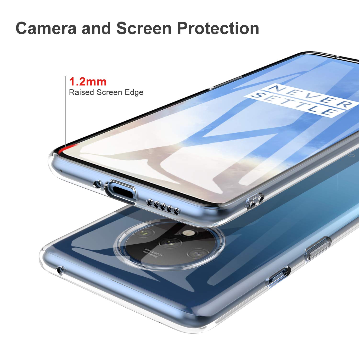 transparent Silikon fallen Für oneplus 7T 7 Profi Coque eins Plus 6T 6 5T 5 Weiche TPU einfache Ultra Dünne Kristall Klar Zurück Abdeckung