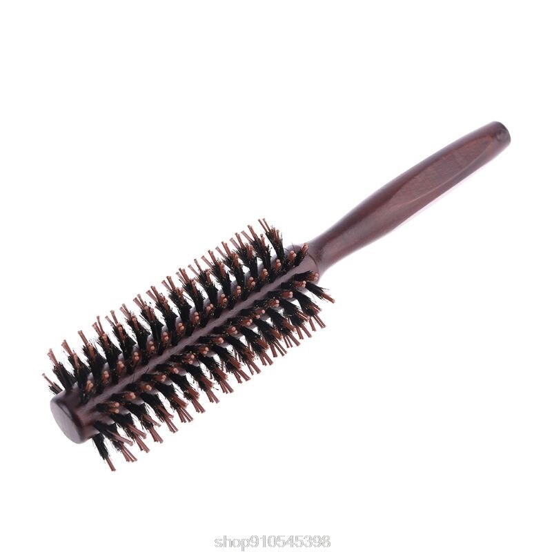 6 tipos de pente de cabelo natural de cerdas de javali escova rolamento barril redondo soprando curling diy cabeleireiro estilo n17 20 dropshipping