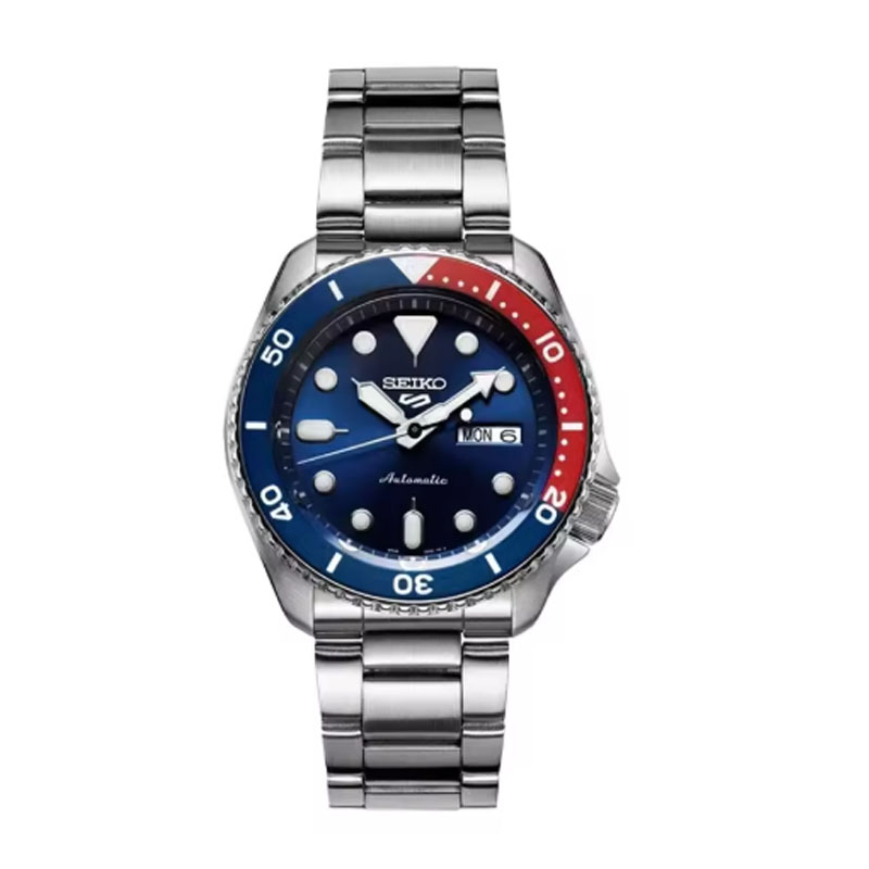 Seiko Men's Watch Original Luxury Stainless Steel Automatic SRPD53K1 Waterproof Sports Business Calendar Quartz Wristwatches: Coffee
