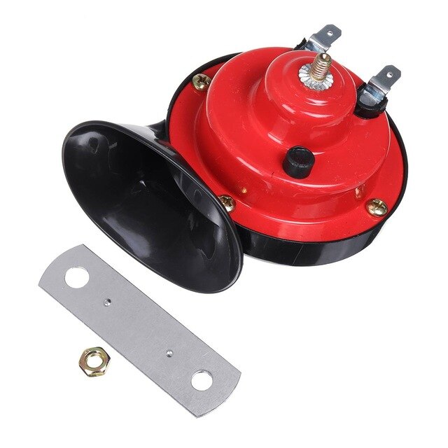 Bocina de aire Universal para coche, claxon eléctrico de doble tono de 800DB, 12V, Super corno del tren, para camiones, bocina de aire de caracol: 1PC