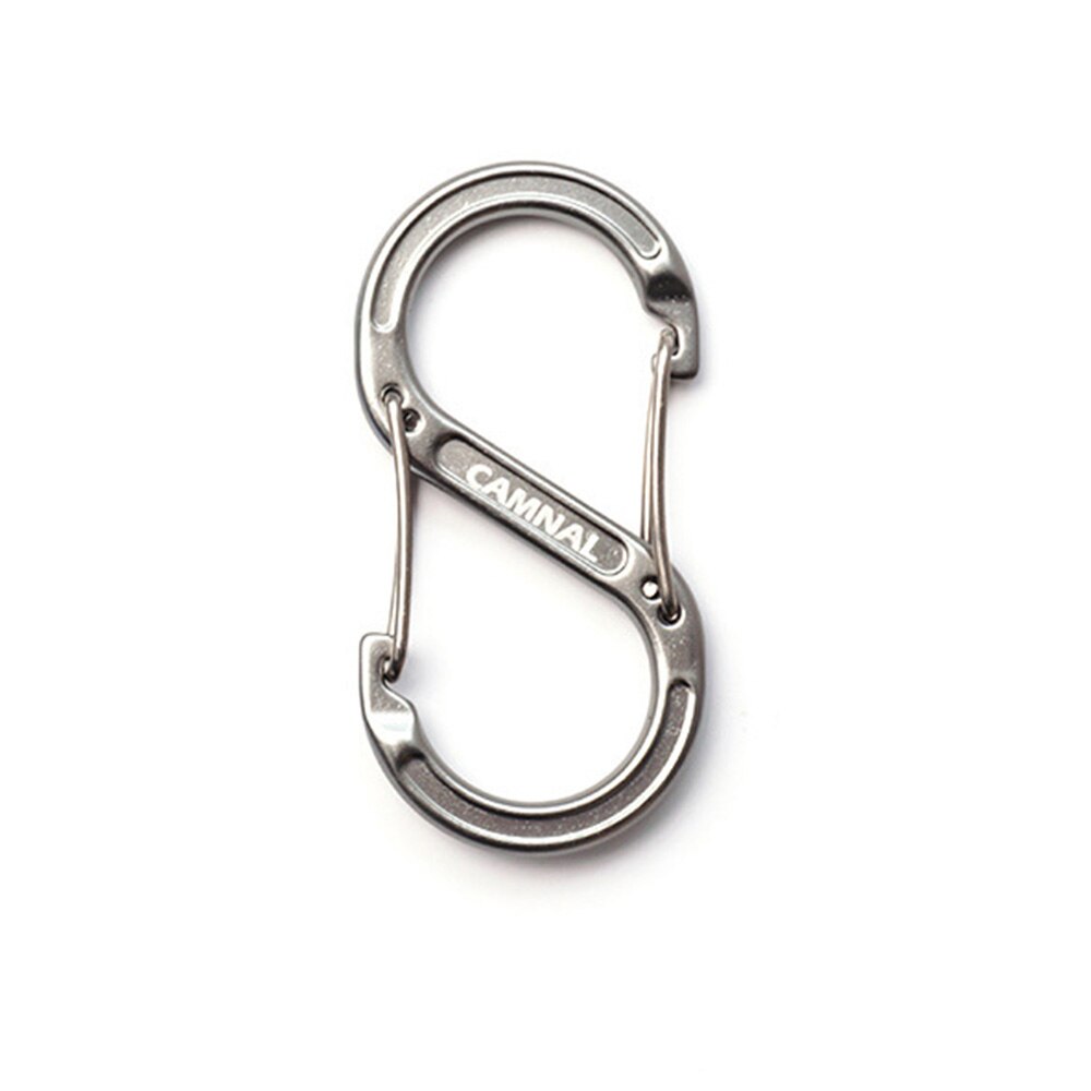 Rappelling Rope Grab Safety Equipment Gear Mountaineering Rescue Rock Climbing Accessories Parts With Climbing Rope: Gray Carabiner