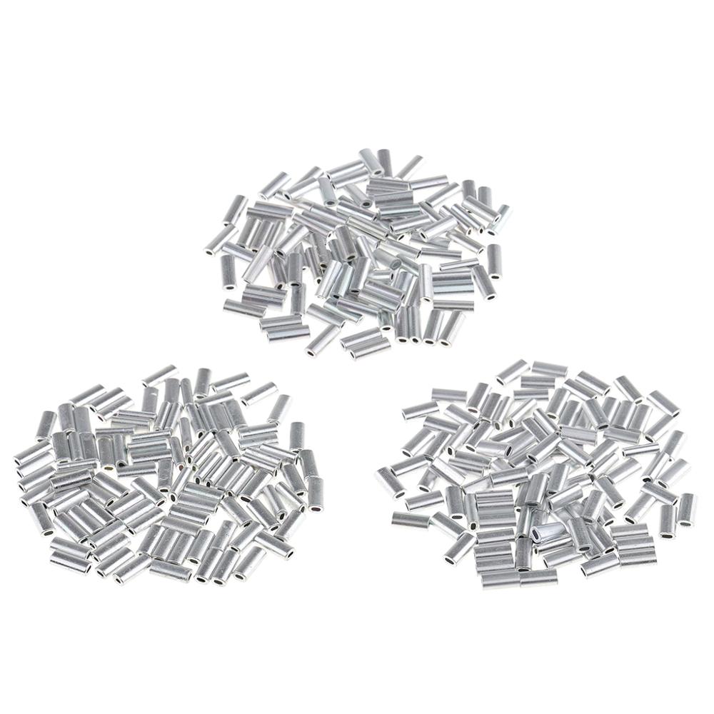 100 kpl/erä pyöreä kuparisiima alumiini puristusholkki kupariputki 1.0mm 1.2mm 1.5mm merikalastustarvikkeet siimaputki