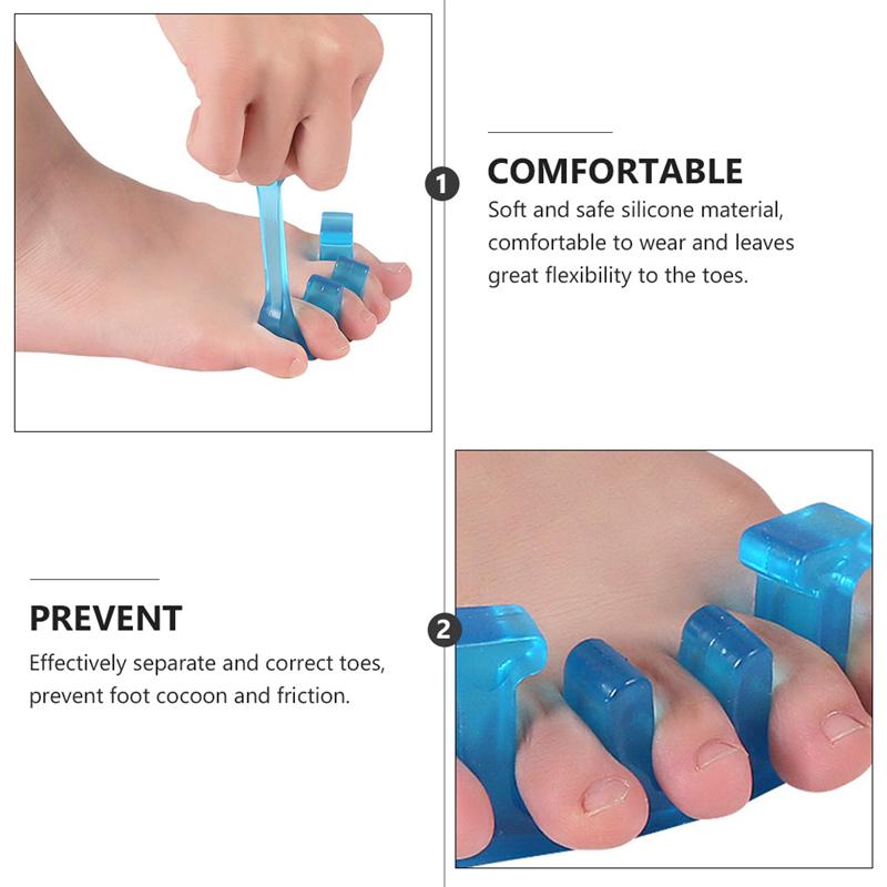 3 Pairs Teenseparators Bunion Relief Tool Toe Straightener Hallux Valgus Corrector Voor Voeten Thuis Teen Zorg