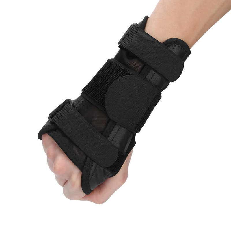 Hand Fracture Fixed Strap Wrist Guard Adjustable Detachable Carpal Tunnel Splint for Left or Right Hand