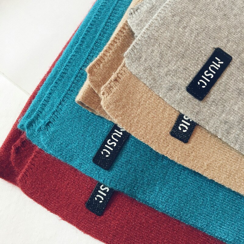 Versione coreana del nuovo bavaglino caldo per bambini in lana lavorata a maglia per bambini autunno e inverno