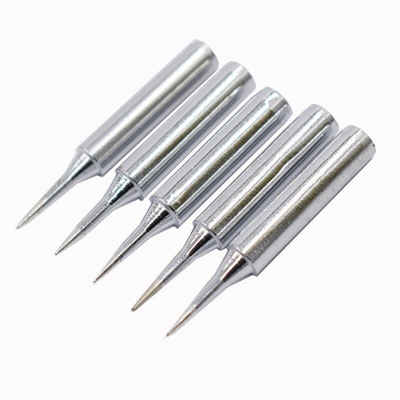 5/3pcs DIY Electric Soldering Iron Replacement Tips Lead Free Solder Iron Head For Soldering Welding Repair Station And Kit