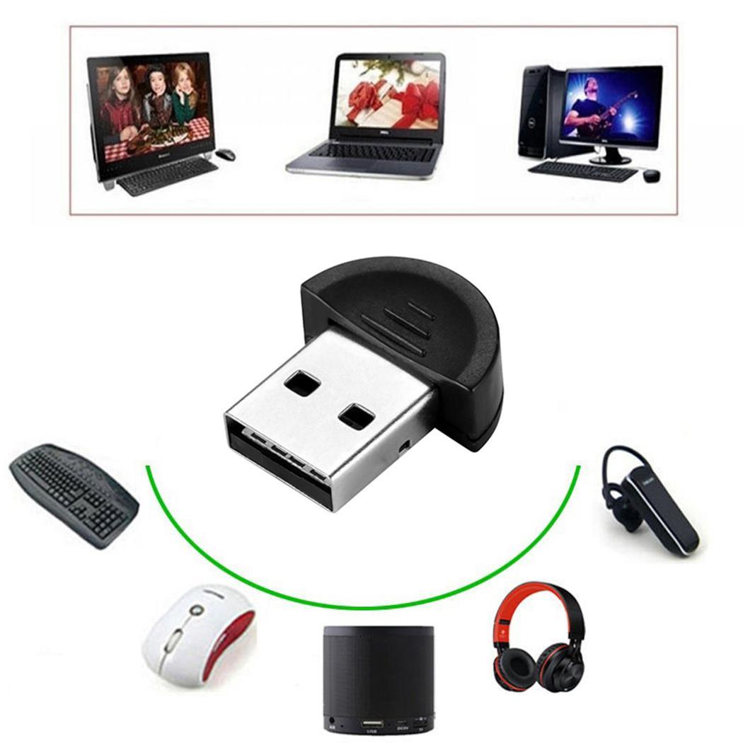 Mini USB Bluetooth 2.0 Wireless Adapter V Bluetooth 3Mbps 0-100m USB Black Dongle Compliance