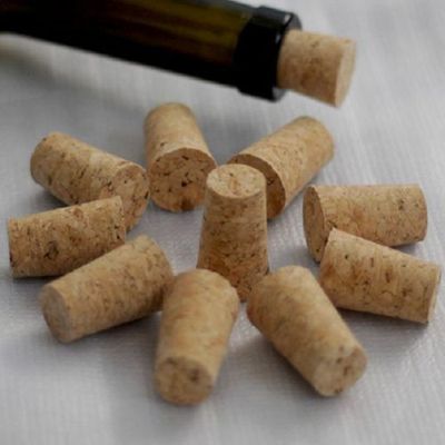 Bouchon de bouteille en verre de vin en bois de , conteneur de Pudding, bouchon en liège, Burette couvercle tubulaire, 7 tailles, 10 pièces: 22x17x35mm