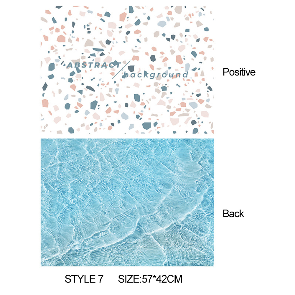 Desktop Shoot Photography Backdrops Props 3D Pattern Sided Paper Board fotografie Photo Material Take Pictures for Toiletries: 07