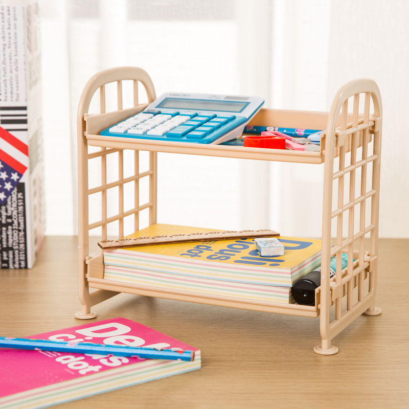 Dubbele Laag Mesh Bestand Lade Organizer Document Tijdschriftenrek Plastic Boek Houder Desktop Opslag Mand Plank Briefpapier