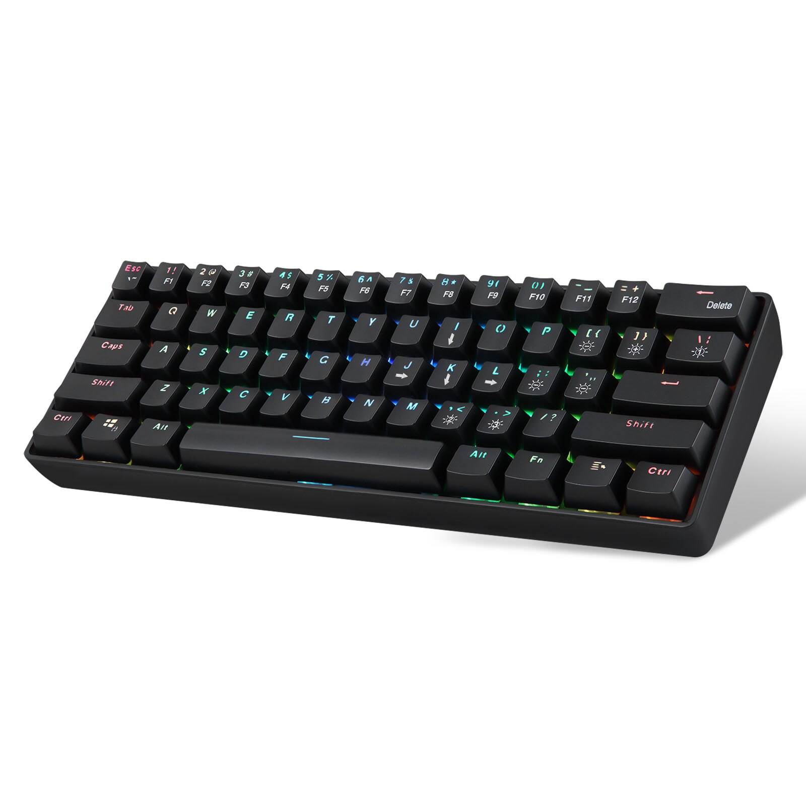 Yk600 Mechanical Keyboard Wireless Plus Wired 2.4G Dual Mode Type C Charging Wired USB Backlit Keyboard Mechanical Feeling