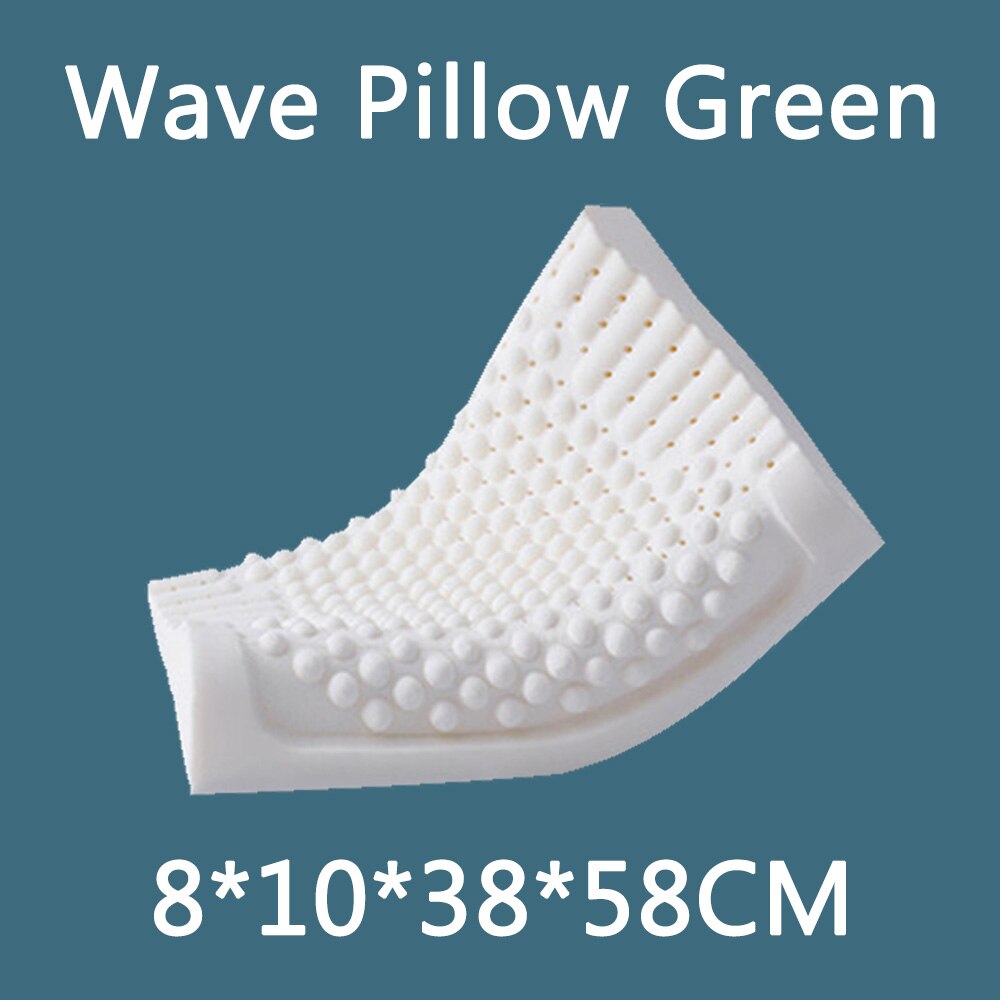 Natural-Latex Pillow Orthopedic Cervical Massage Bed Pillow Release Pressure Sleeping Pillows for Bedroom with Pillowcase: Send pillowcase Gran