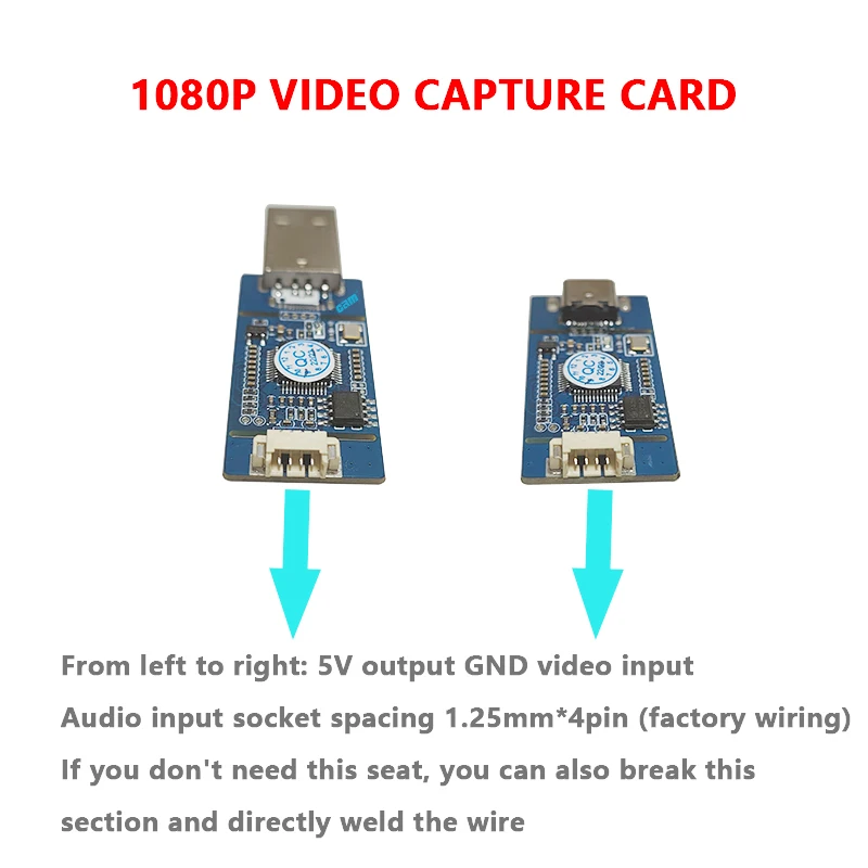 AV CVBS Analoges Signal S-VIDEO Signal zu digitalem USB CVBS zu USB-Aufnahme für Android, kostenloses Plug-and-Play, UVC-freies Laufwerk