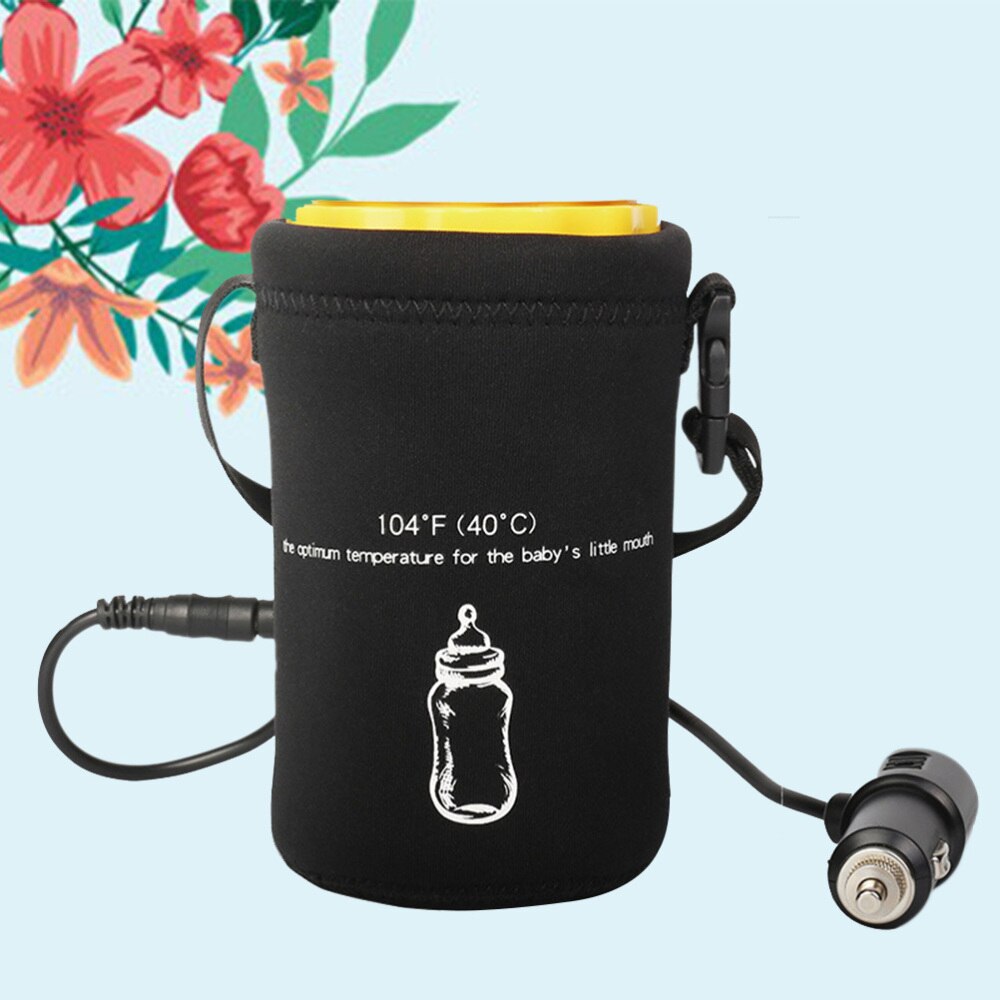 12v dc universal bil rejse flaskevarmer varmelegeme 104 ℉ 40 ℃ madmælk safty flaske sterilisator med bil cigarettænder kabel