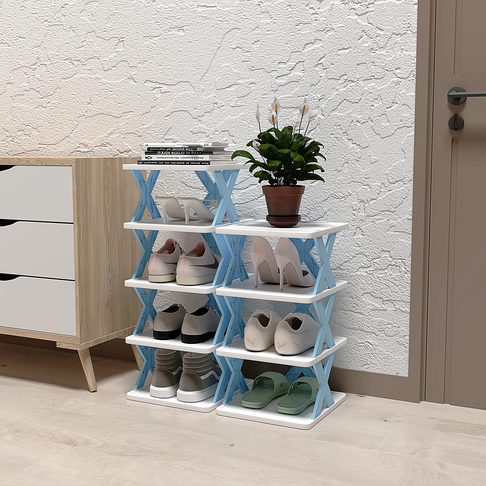 Nuevos estantes para zapatos, organizador de almacenamiento, estantes para zapatos desmontables, ahorra familia, estante para el hogar, estante para zapatos Simple multicapa, gabinete de Color